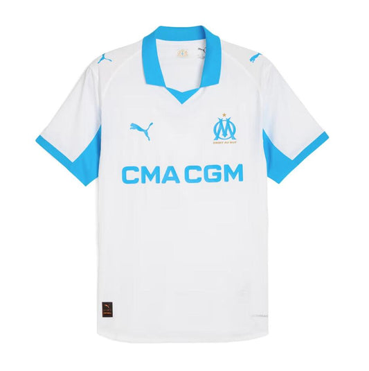 Camiseta Olympique de Marsella 2025/26 primera equipación versión fan blanca Vélodrome – Cortita y al Pie
