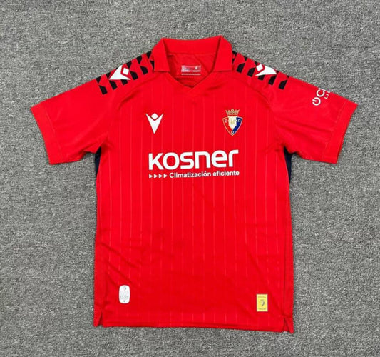 Camiseta Osasuna 2025/26 primera equipación versión fan roja negra LaLiga – Cortita y al Pie