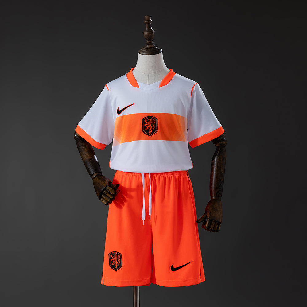 Camiseta Países Bajos Mundial 2026 segunda equipación versión niño azul – Cortita y al Pie