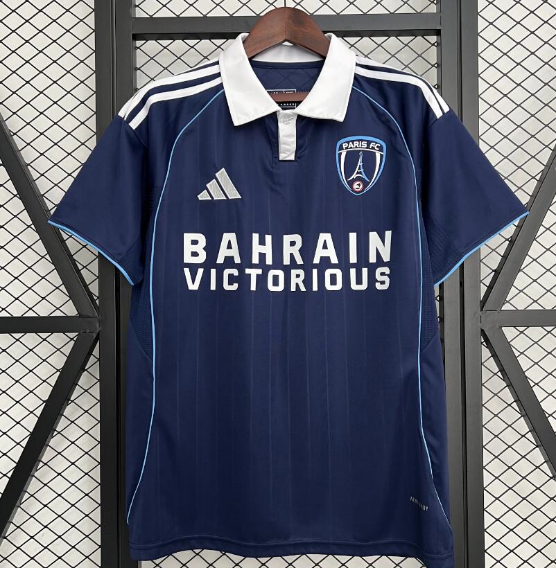 Camiseta Paris FC 2025/26 primera equipación versión fan azul roja Ligue 1 – Cortita y al Pie