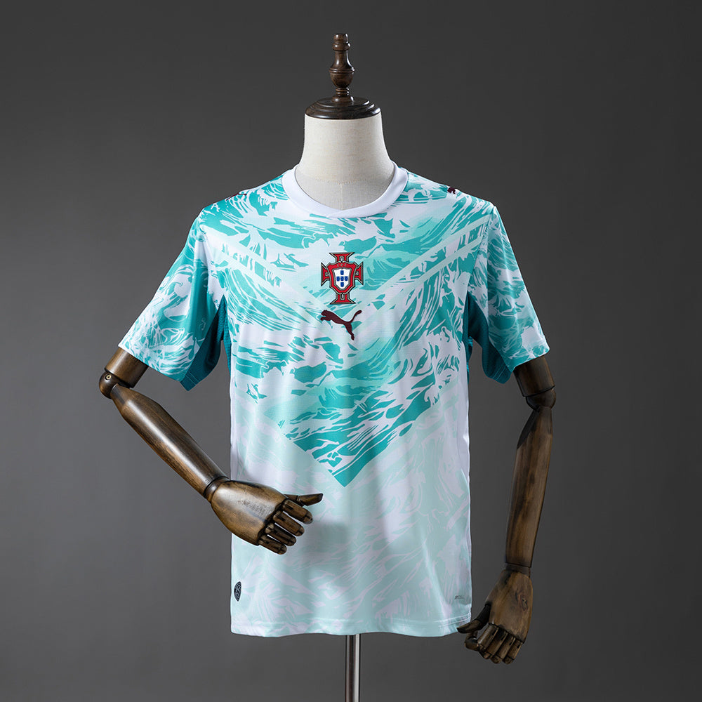 Camiseta Portugal Mundial 2026 segunda equipación versión fan blanca – Cortita y al Pie