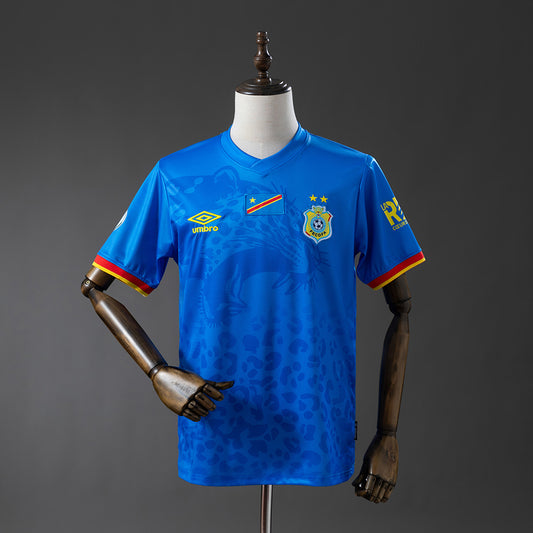 Camiseta República Democrática del Congo Mundial 2026 primera equipación versión fan azul – Cortita y al Pie