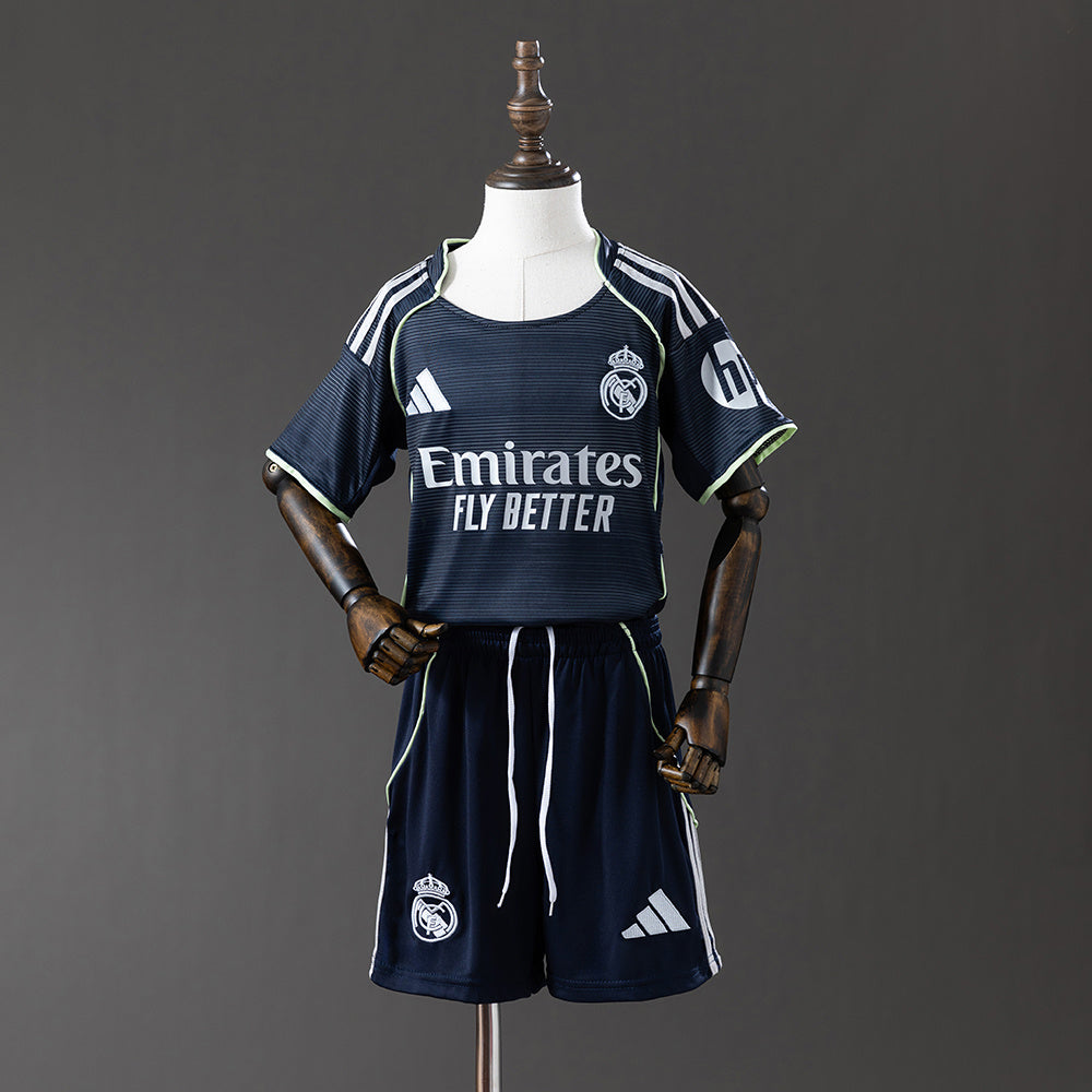 Camiseta Real Madrid 2025/26 segunda equipación versión niño morada – Cortita y al Pie