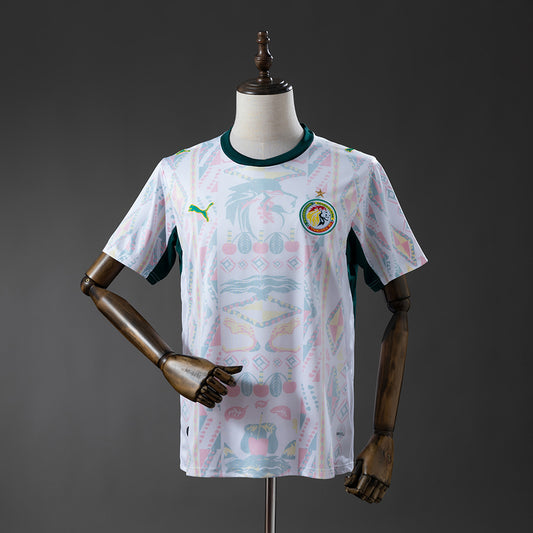 Camiseta Senegal Mundial 2026 primera equipación versión fan blanca Lions de la Teranga – Cortita y al Pie