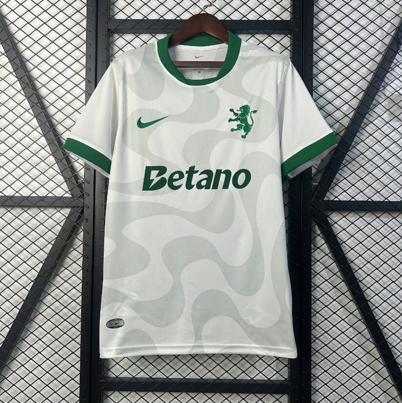 Camiseta Sporting de Lisboa 2025/26 segunda equipación versión fan blanca Alvalade – Cortita y al Pie