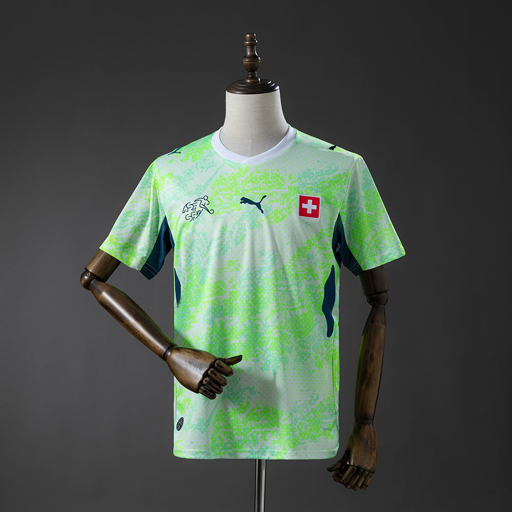 Camiseta Suiza Mundial 2026 segunda equipación versión fan blanca – Cortita y al Pie