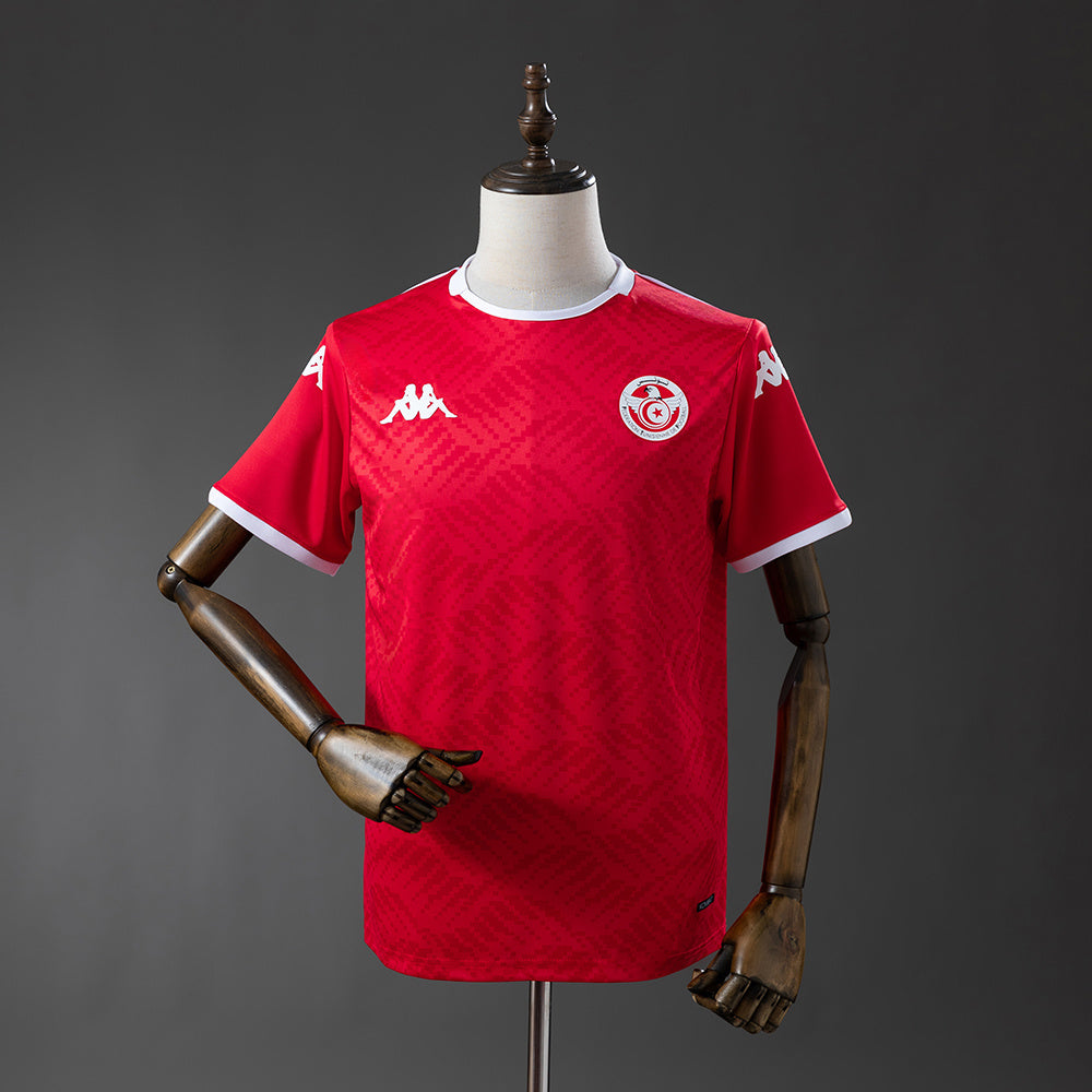 Camiseta Túnez Mundial 2026 primera equipación versión fan roja blanca – Cortita y al Pie