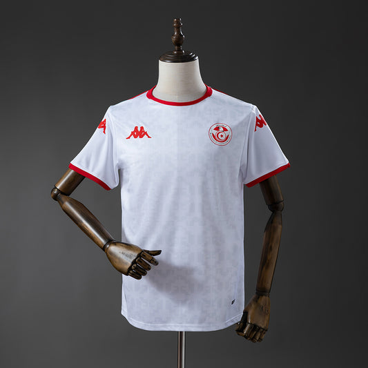 Camiseta Túnez Mundial 2026 segunda equipación versión fan blanca – Cortita y al Pie