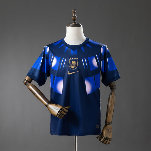 Camiseta Uruguay Mundial 2026 segunda equipación versión fan negra – Cortita y al Pie