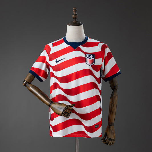 Camiseta Estados Unidos Mundial 2026 primera equipación versión fan blanca – Cortita y al Pie