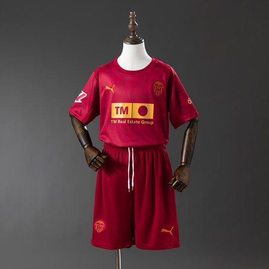 Camiseta Valencia CF 2025/26 segunda equipación versión niño naranja – Cortita y al Pie