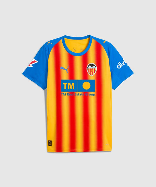 Camiseta Valencia CF 2025/26 tercera equipación versión fan amarilla negra Mestalla – Cortita y al Pie