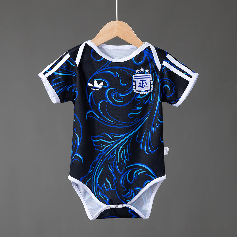 Body Argentina Mundial 2026 segunda equipación versión bebé azul celeste Messi – Cortita y al Pie