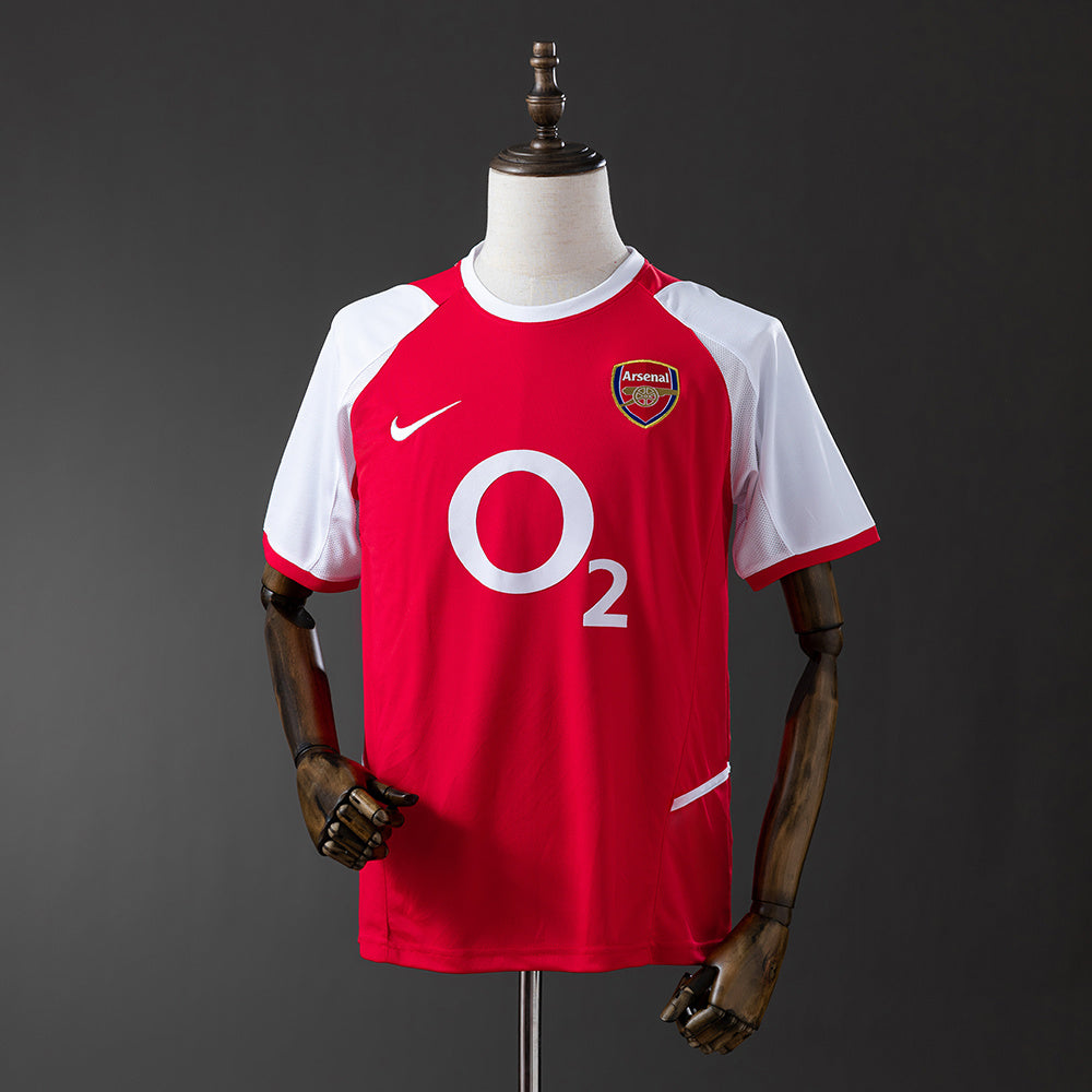 Camiseta retro Arsenal 2002/03 primera equipación previa a los Invencibles Wenger – Cortita y al Pie