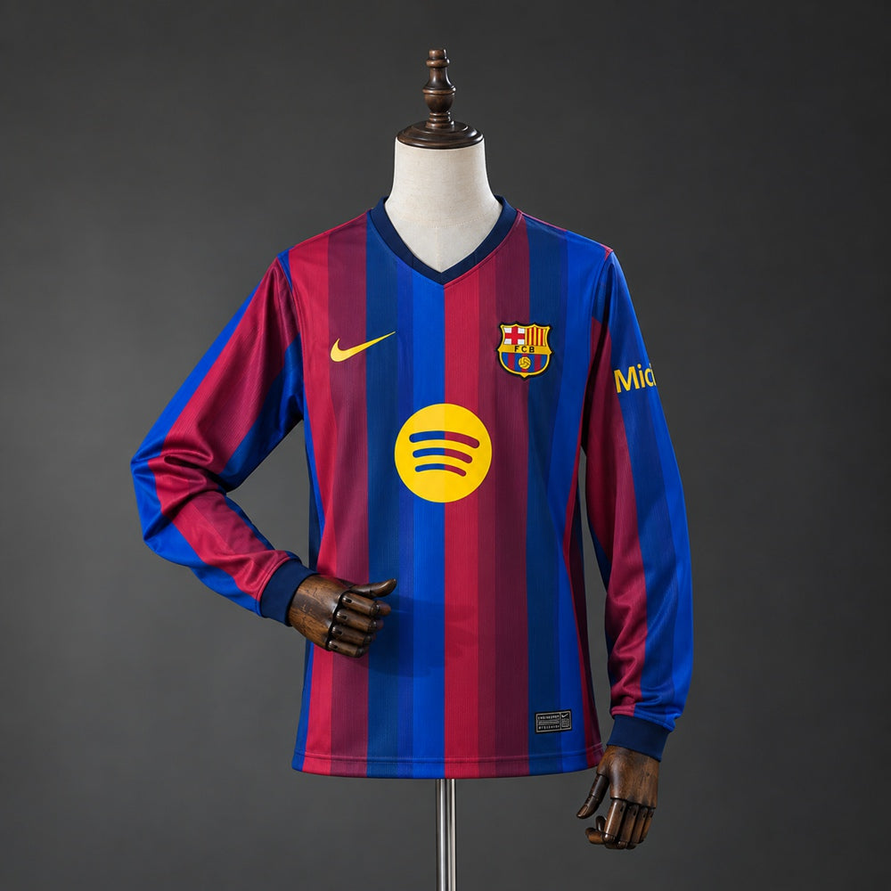 Camiseta Barcelona 2026/27 Primera Equipación Versión Fan Manga Larga - vista frontal