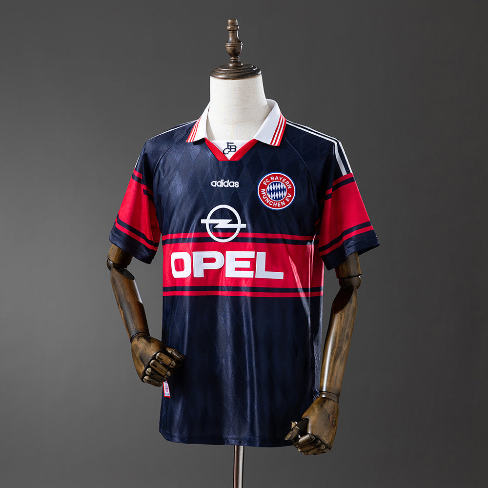 Camiseta retro Bayern Munich 1997/98 primera equipación Matthäus Effenberg Kahn – Cortita y al Pie