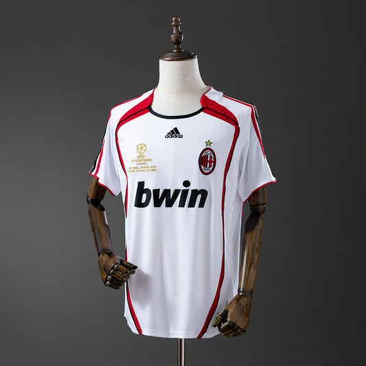Camiseta retro AC Milan 2006/07 segunda equipación final Champions Atenas – Cortita y al Pie