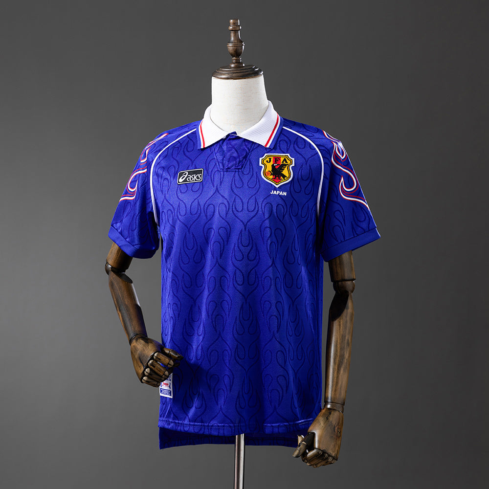 Camiseta retro Japón 1998 primera equipación debut Samurai Blue Mundial Francia – Cortita y al Pie