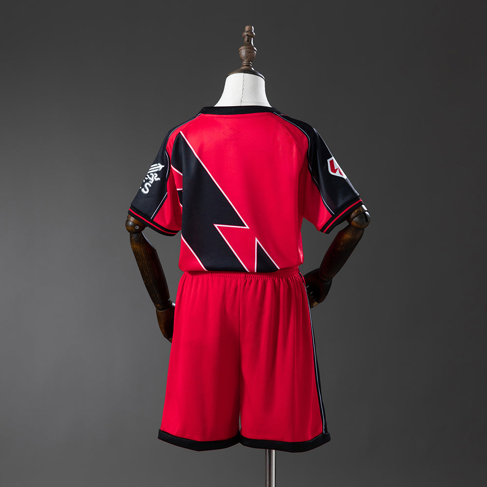 Camiseta Rayo Vallecano 2025/26 segunda equipación versión niño detalle – Cortita y al Pie