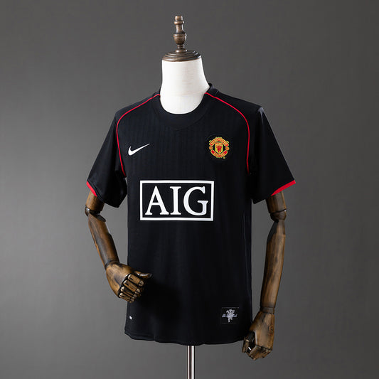 Camiseta retro Manchester United 2007/08 segunda equipación final Champions Moscú – Cortita y al Pie