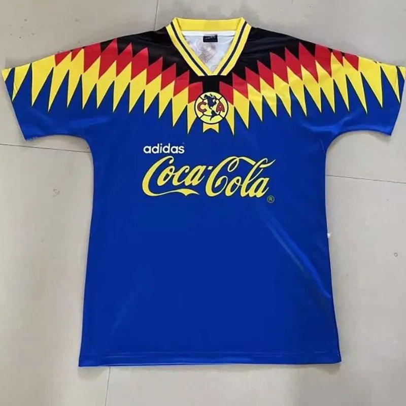 Camiseta retro Club América 1995/96 segunda equipación blanca Azteca clásica – Cortita y al Pie