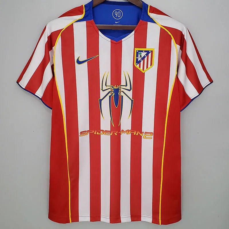 Camiseta retro Atlético de Madrid 2004/05 primera equipación rojiblanca Fernando Torres – Cortita y al Pie