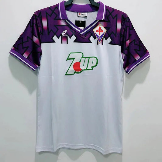 Camiseta retro Fiorentina 1992/93 primera equipación violeta Batistuta Serie A – Cortita y al Pie