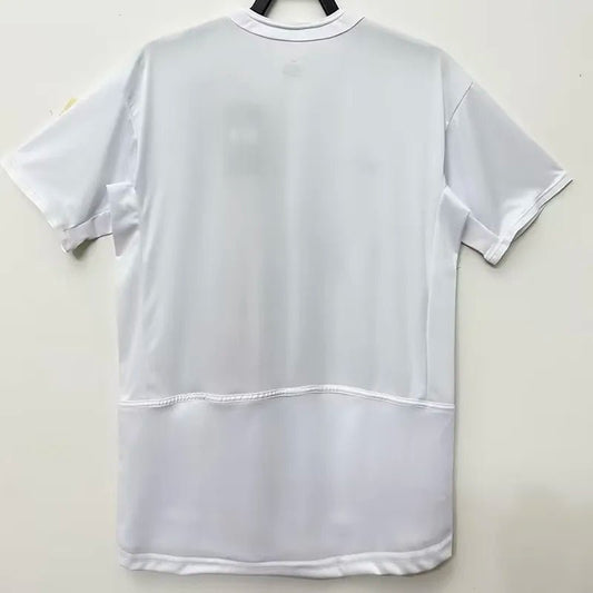 Camiseta retro PSG 2002/03 segunda equipación blanca detalle escudo – Cortita y al Pie