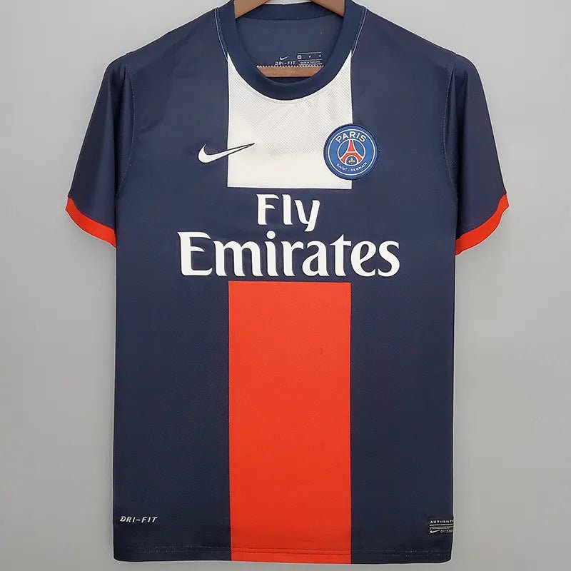 Camiseta retro PSG 2013/14 primera equipación azul Ibrahimovic Cavani Parc – Cortita y al Pie